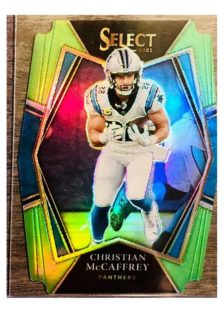 2021 Panini Select Base Set Christian McCaffrey #107 card