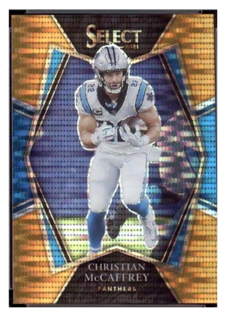 2021 Panini Select Base Set Christian McCaffrey #107 card