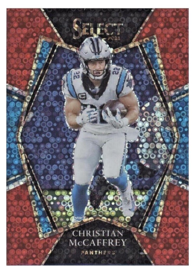 2021 Panini Select Base Set Christian McCaffrey #107 card