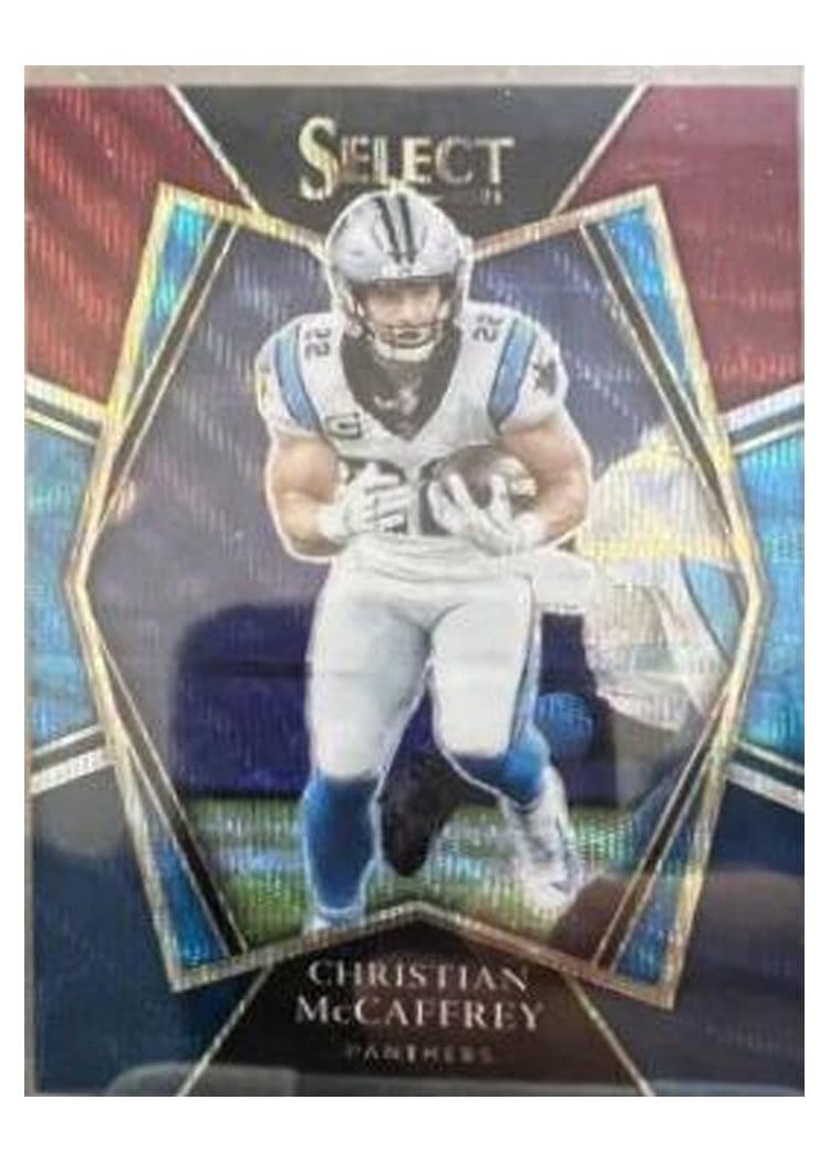 2021 Panini Select Base Set Christian McCaffrey #107 card
