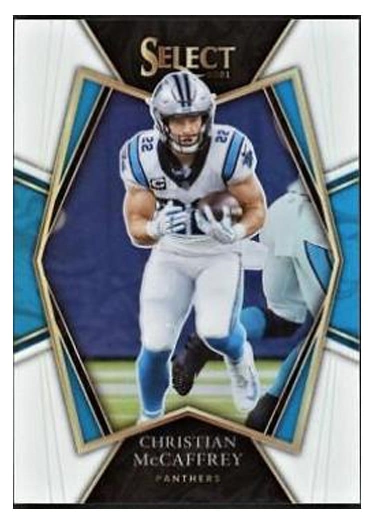 2021 Panini Select Base Set Christian McCaffrey #107 card