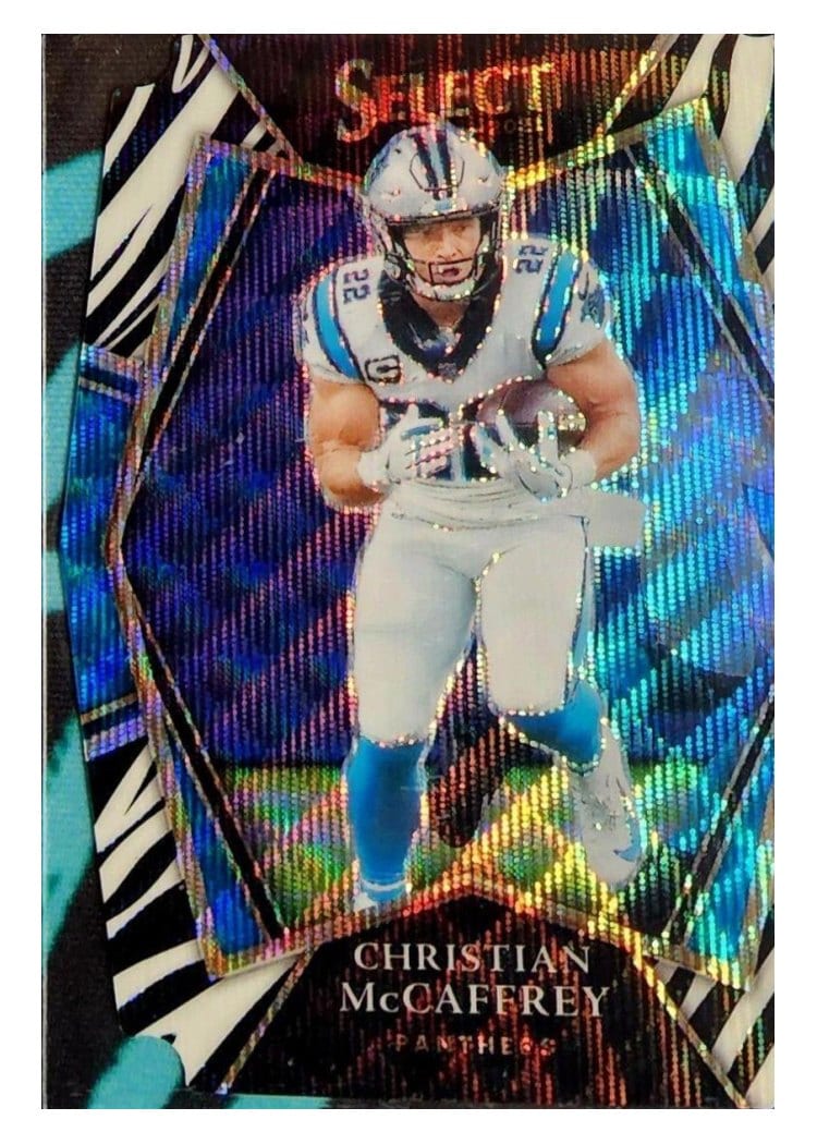 2021 Panini Select Base Set Christian McCaffrey #107 card