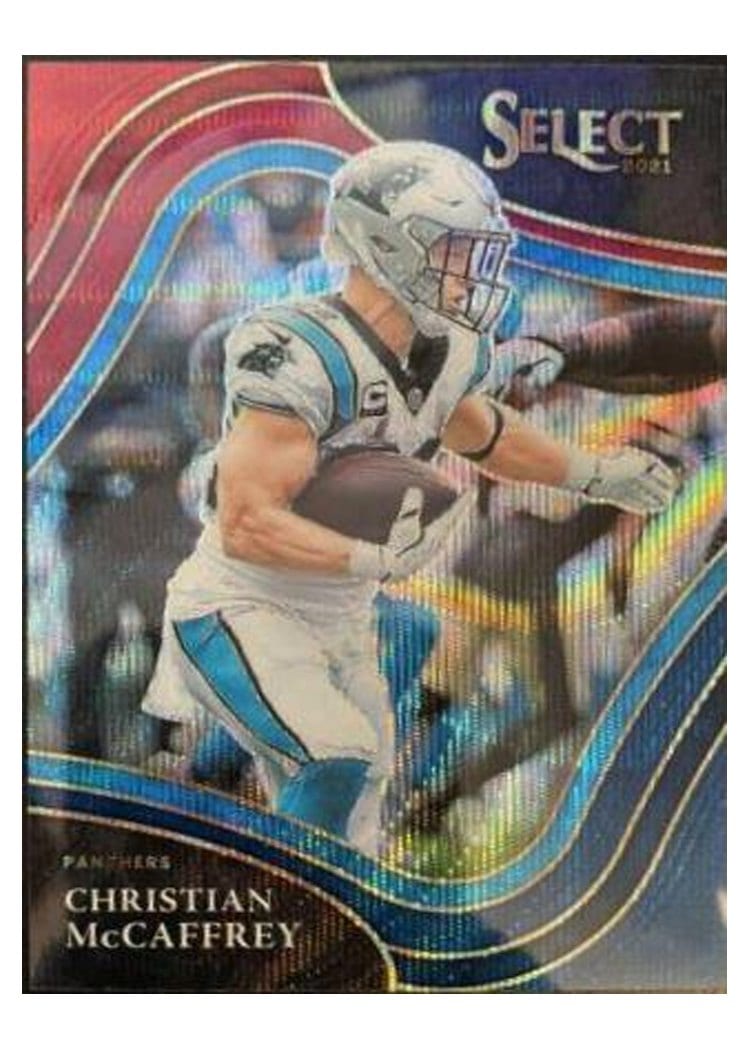 2021 Panini Select Base Set Christian McCaffrey #307 card