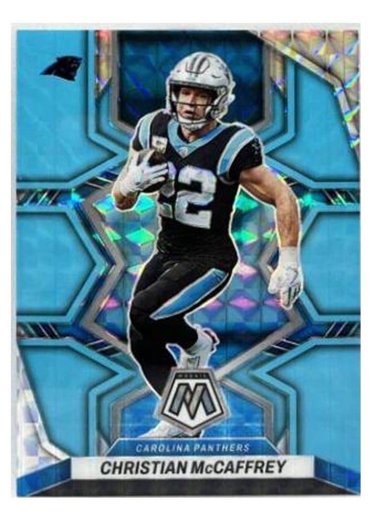 2022 Panini Mosaic Base Set Christian McCaffrey #28 card