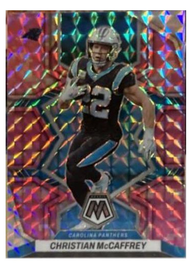 2022 Panini Mosaic Base Set Christian McCaffrey #28 card