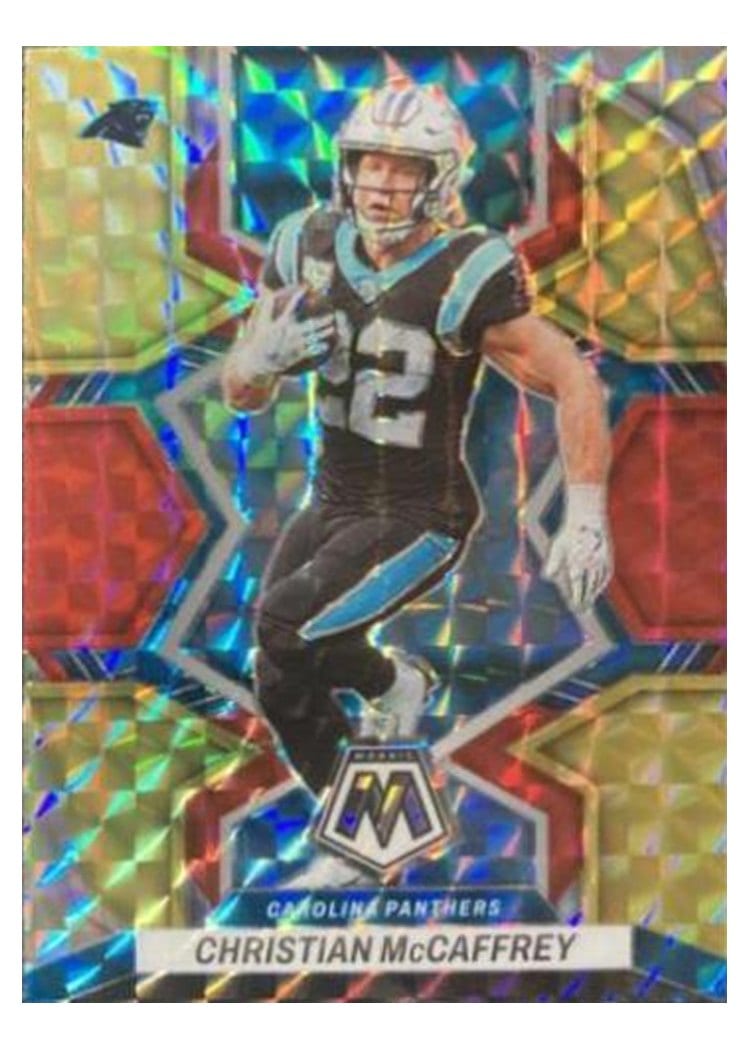 2022 Panini Mosaic Base Set Christian McCaffrey #28 card