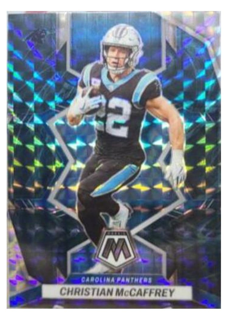 2022 Panini Mosaic Base Set Christian McCaffrey #28 card