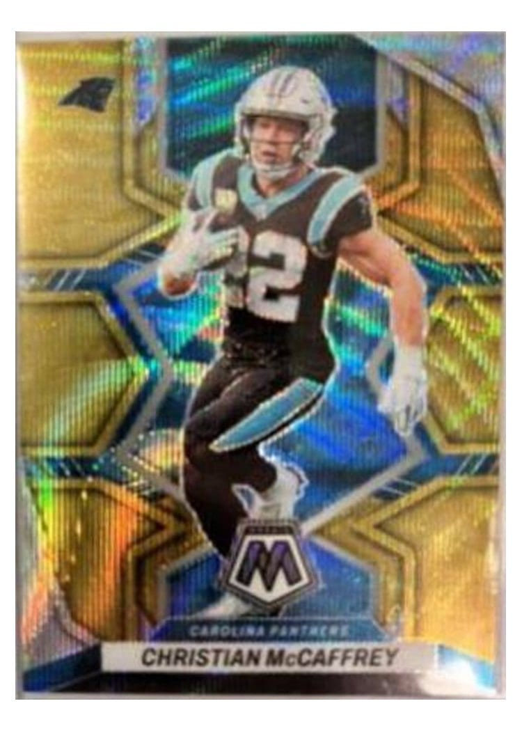 2022 Panini Mosaic Base Set Christian McCaffrey #28 card