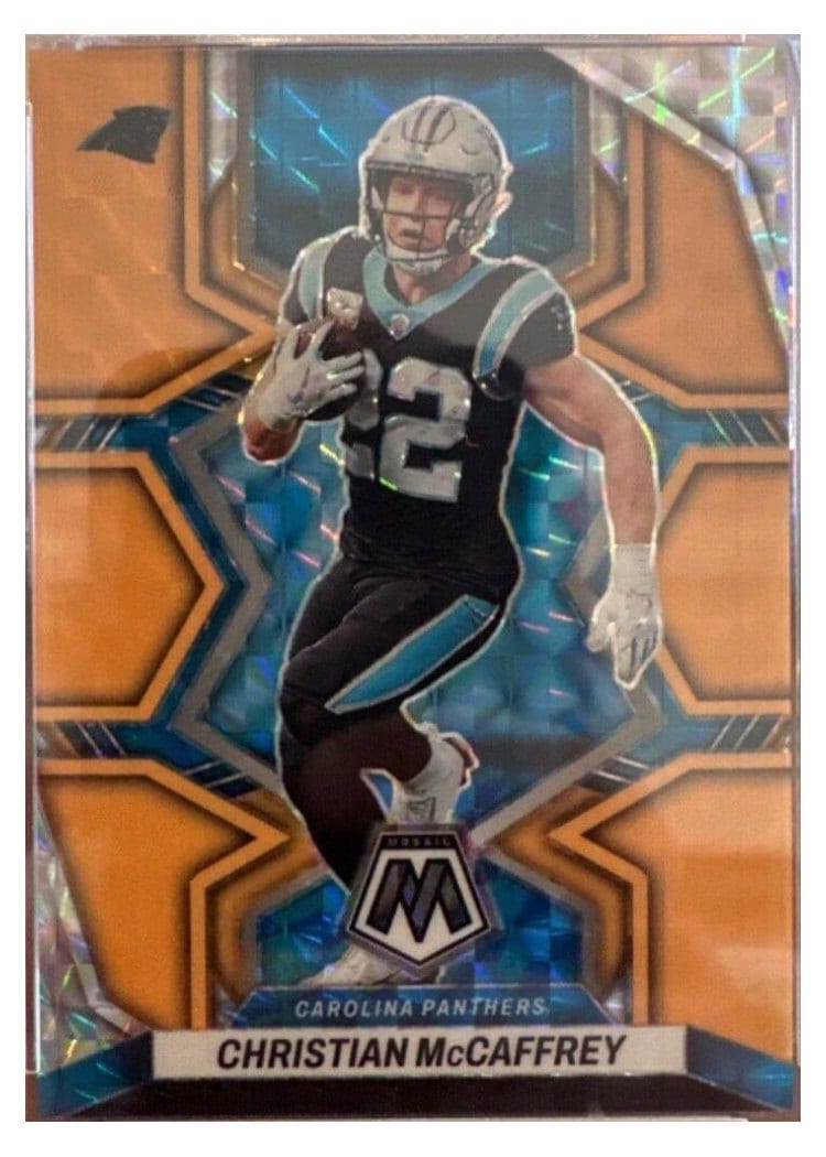 2022 Panini Mosaic Base Set Christian McCaffrey #28 card