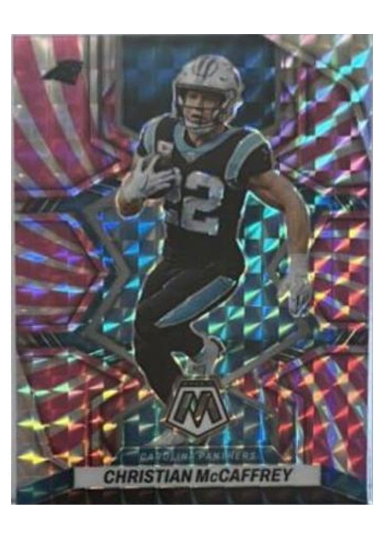 2022 Panini Mosaic Base Set Christian McCaffrey #28 card