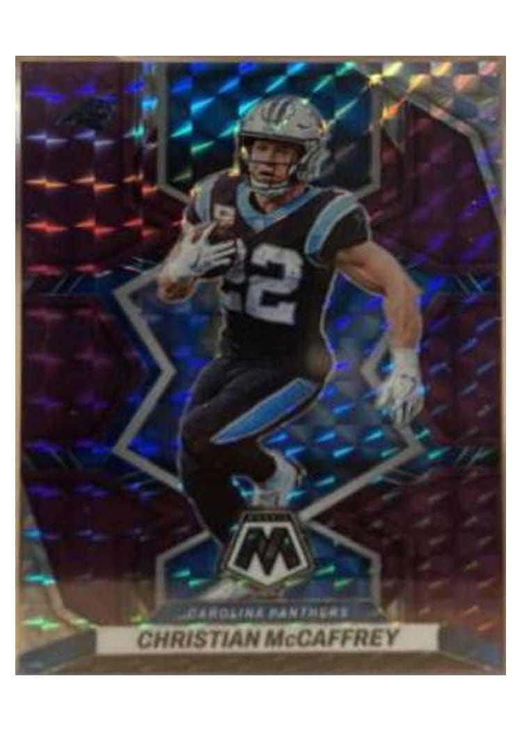 2022 Panini Mosaic Base Set Christian McCaffrey #28 card