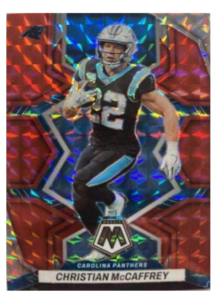 2022 Panini Mosaic Base Set Christian McCaffrey #28 card