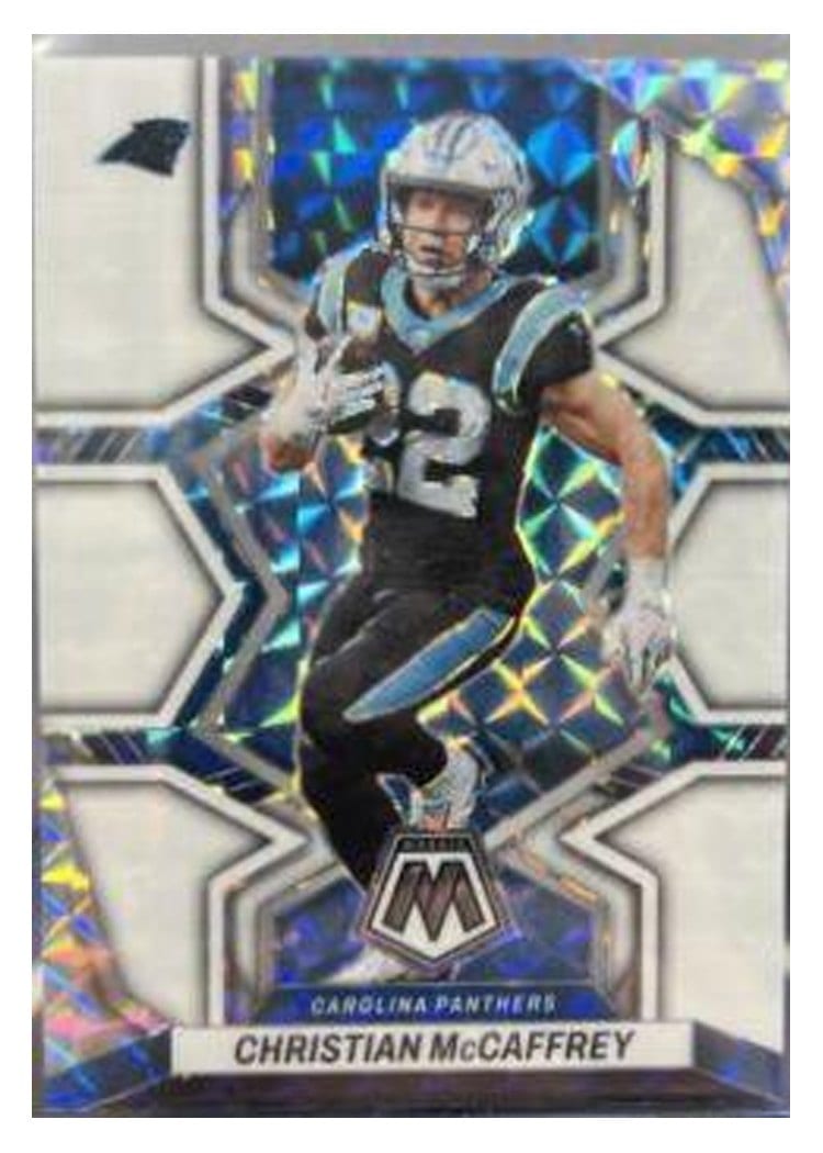 2022 Panini Mosaic Base Set Christian McCaffrey #28 card