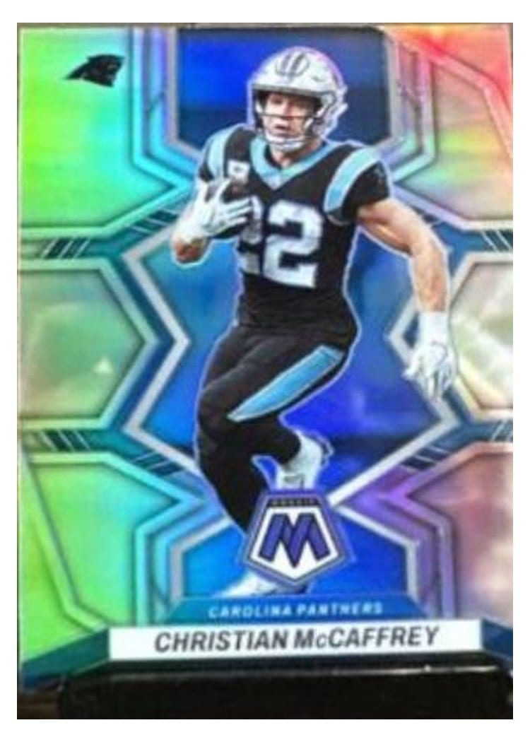 2022 Panini Mosaic Base Set Christian McCaffrey #28 card