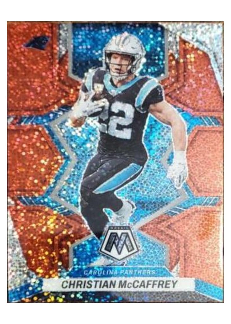 2022 Panini Mosaic Base Set Christian McCaffrey #28 card