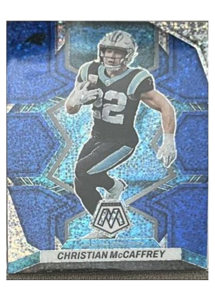 2022 Panini Mosaic Base Set Christian McCaffrey #28 card