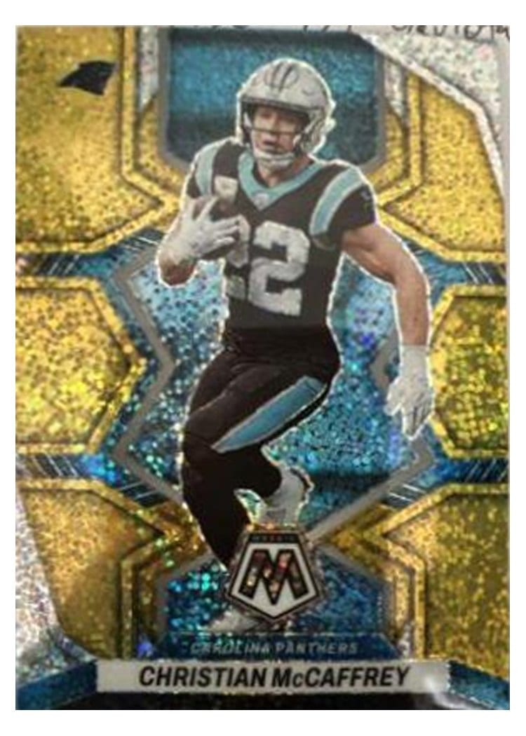 2022 Panini Mosaic Base Set Christian McCaffrey #28 card
