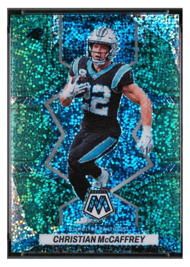 2022 Panini Mosaic Base Set Christian McCaffrey #28 card