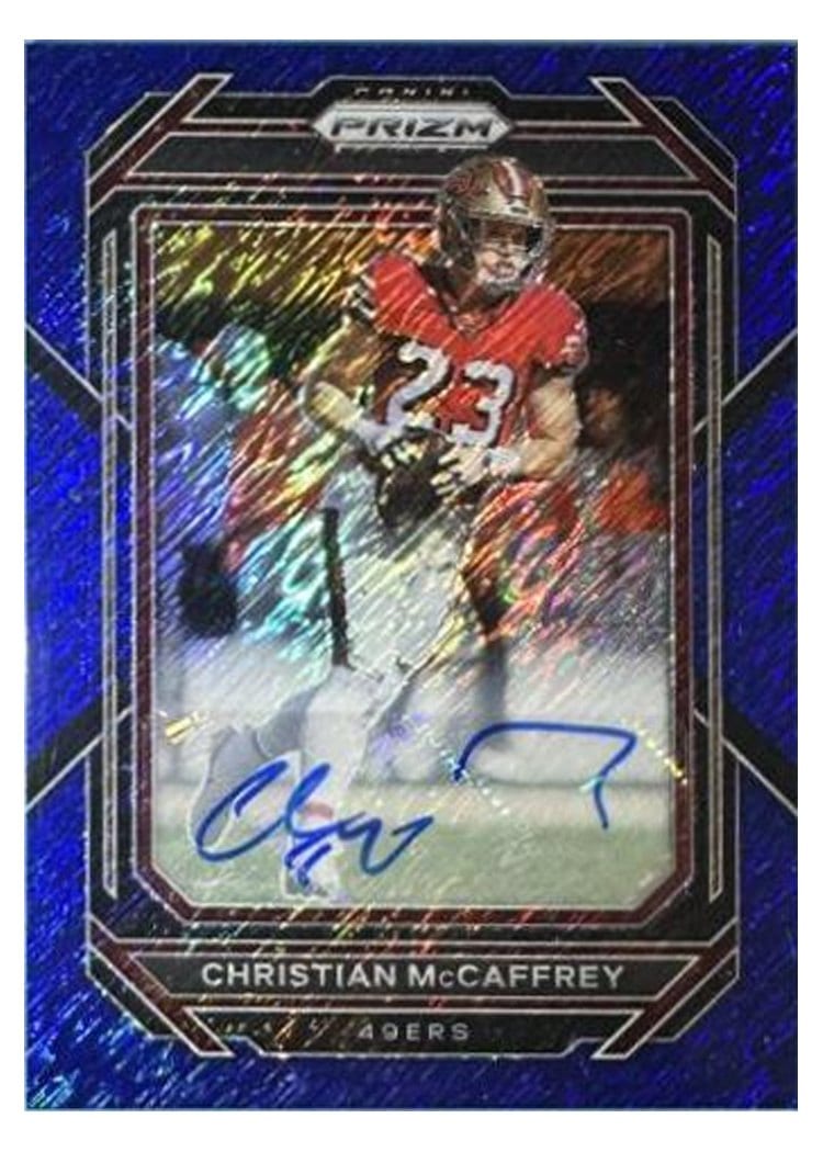 2022 Panini Prizm Base Set Christian McCaffrey #40 card