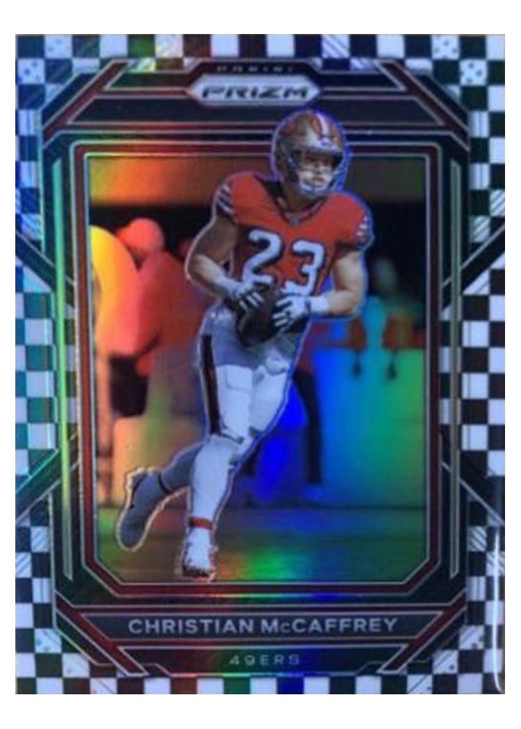 2022 Panini Prizm Base Set Christian McCaffrey #40 card