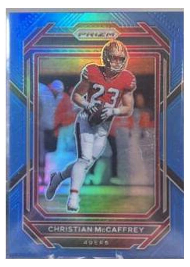 2022 Panini Prizm Base Set Christian McCaffrey #40 card
