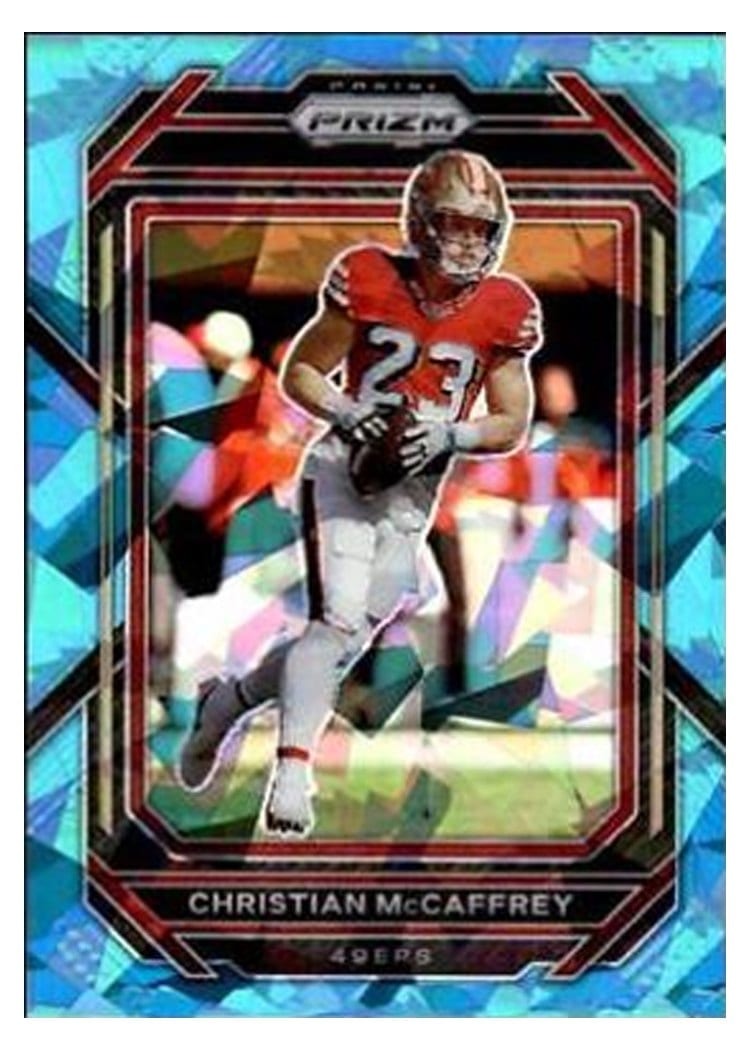 2022 Panini Prizm Base Set Christian McCaffrey #40 card