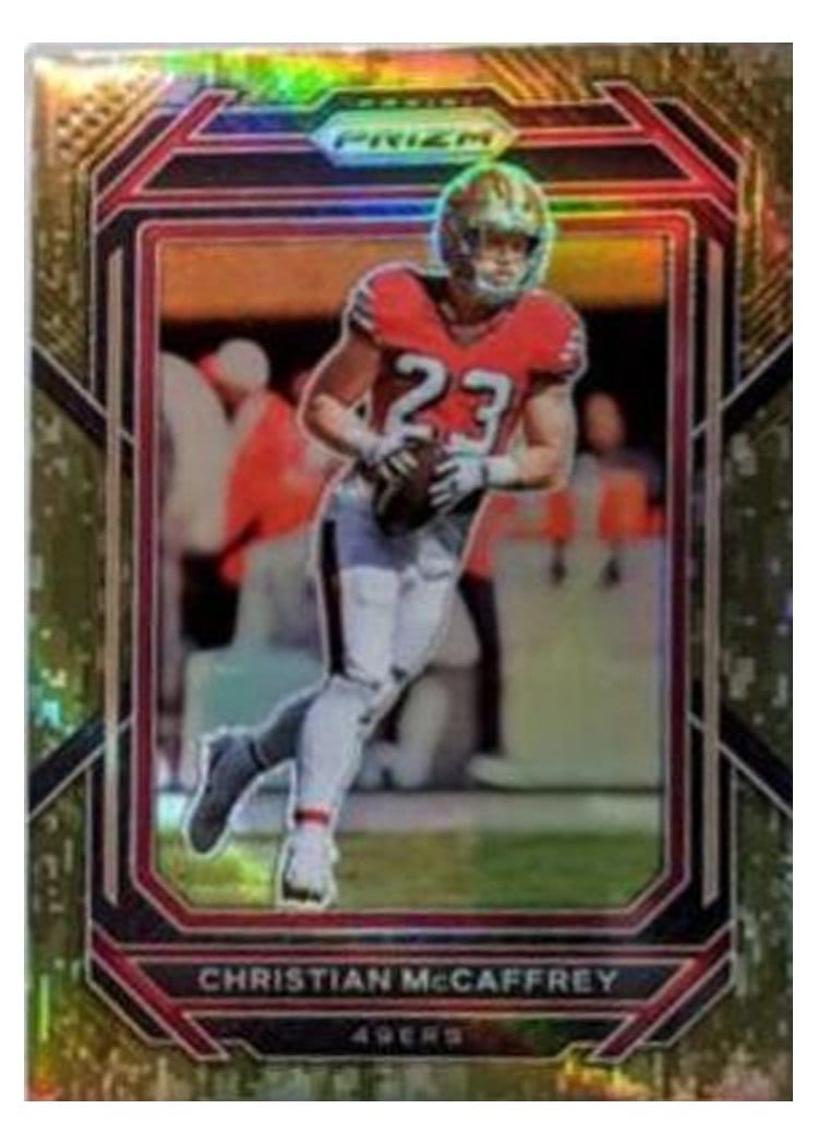 2022 Panini Prizm Base Set Christian McCaffrey #40 card