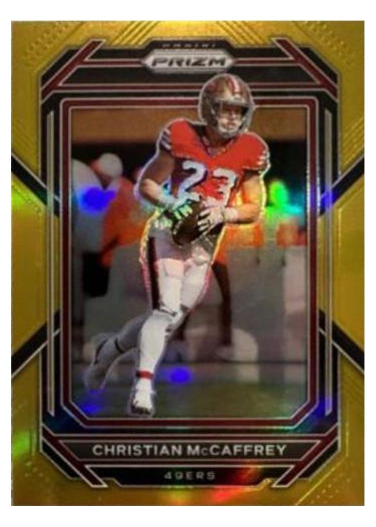 2022 Panini Prizm Base Set Christian McCaffrey #40 card