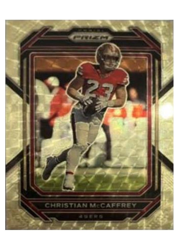2022 Panini Prizm Base Set Christian McCaffrey #40 card