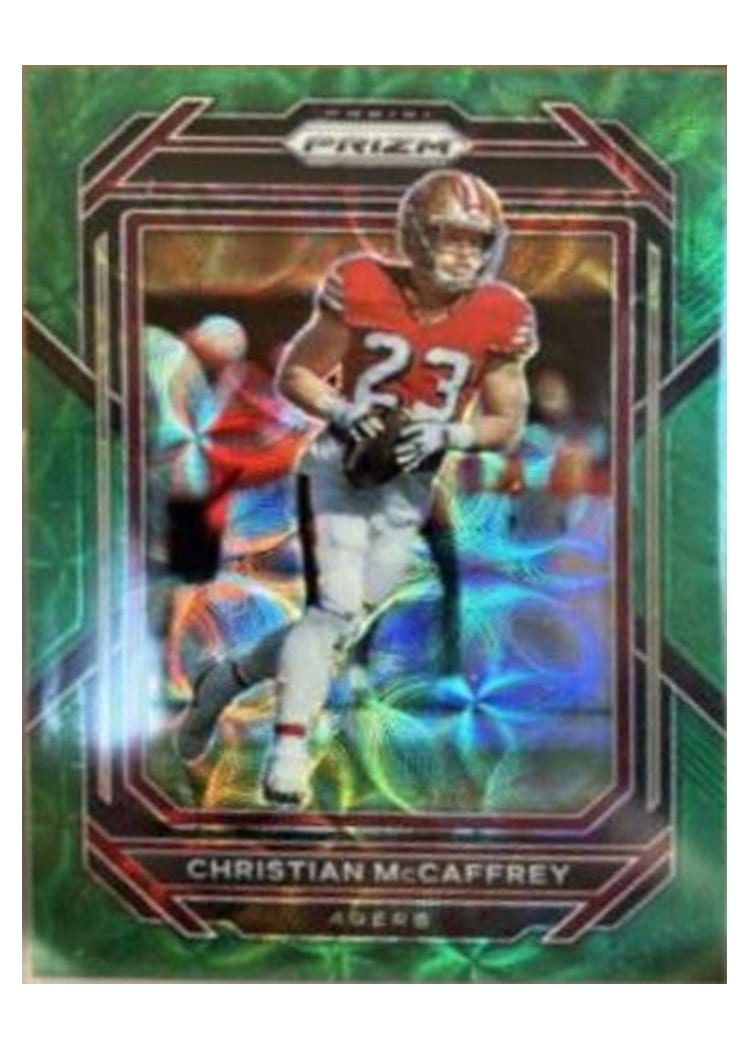 2022 Panini Prizm Base Set Christian McCaffrey #40 card