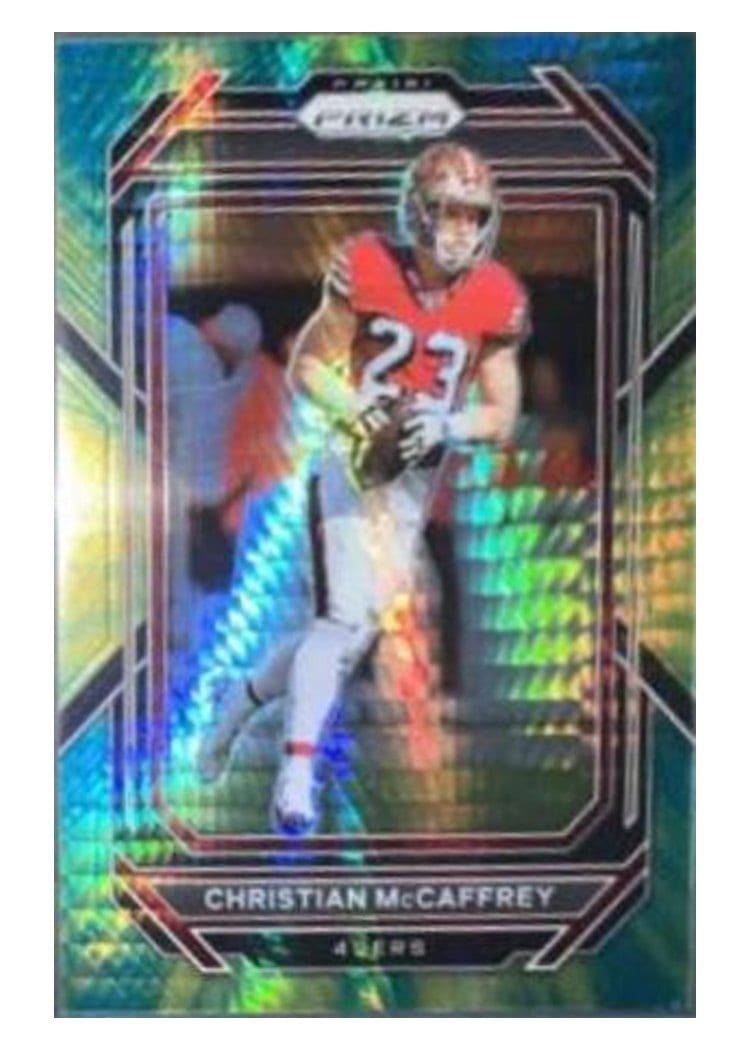 2022 Panini Prizm Base Set Christian McCaffrey #40 card