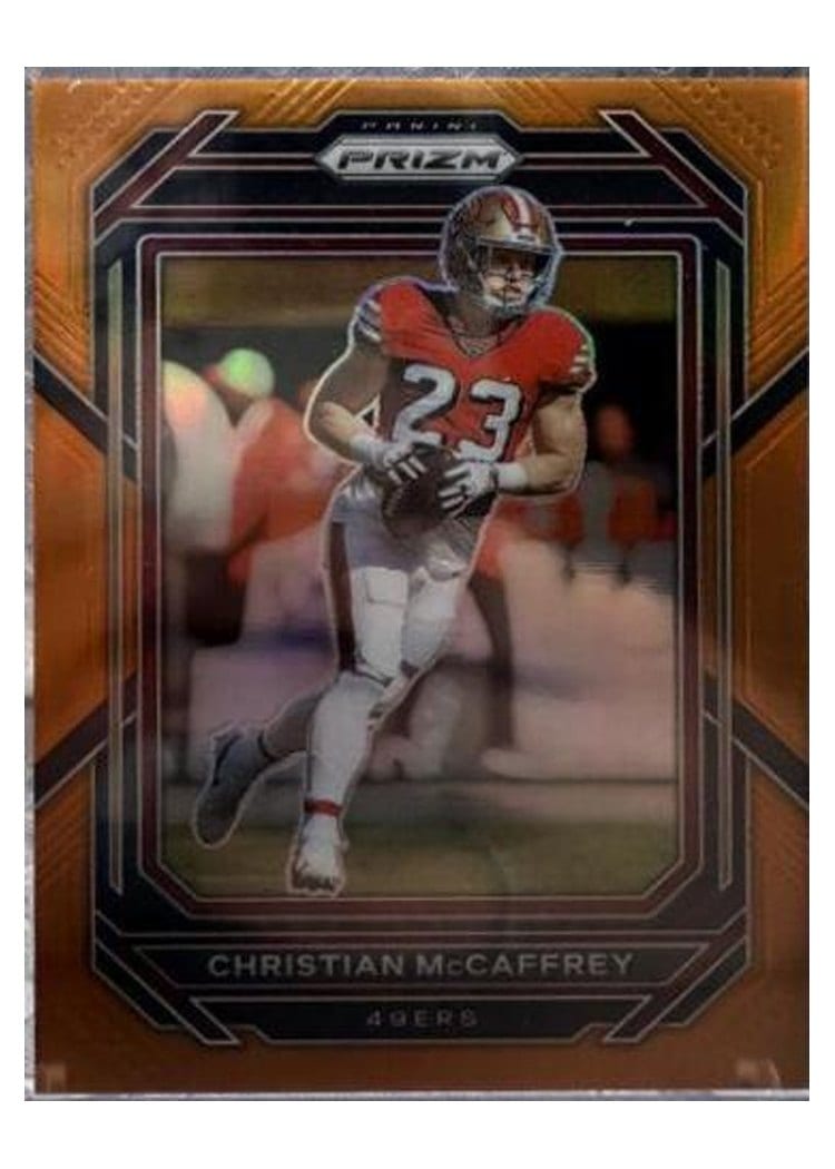 2022 Panini Prizm Base Set Christian McCaffrey #40 card