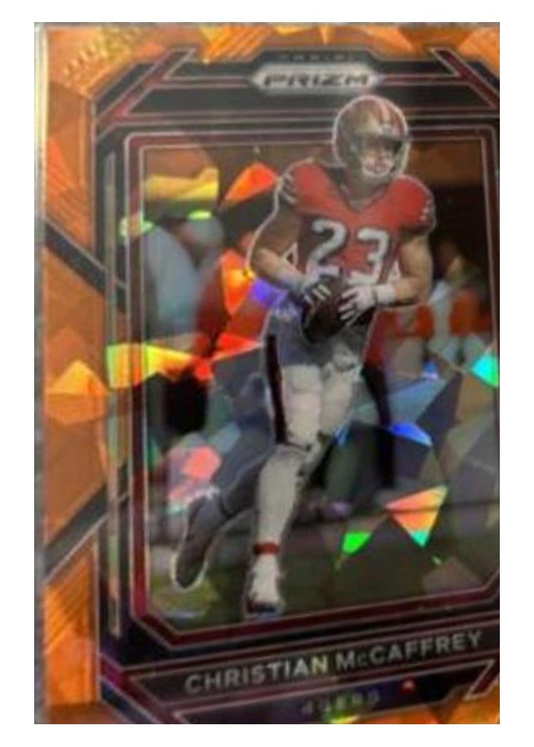 2022 Panini Prizm Base Set Christian McCaffrey #40 card