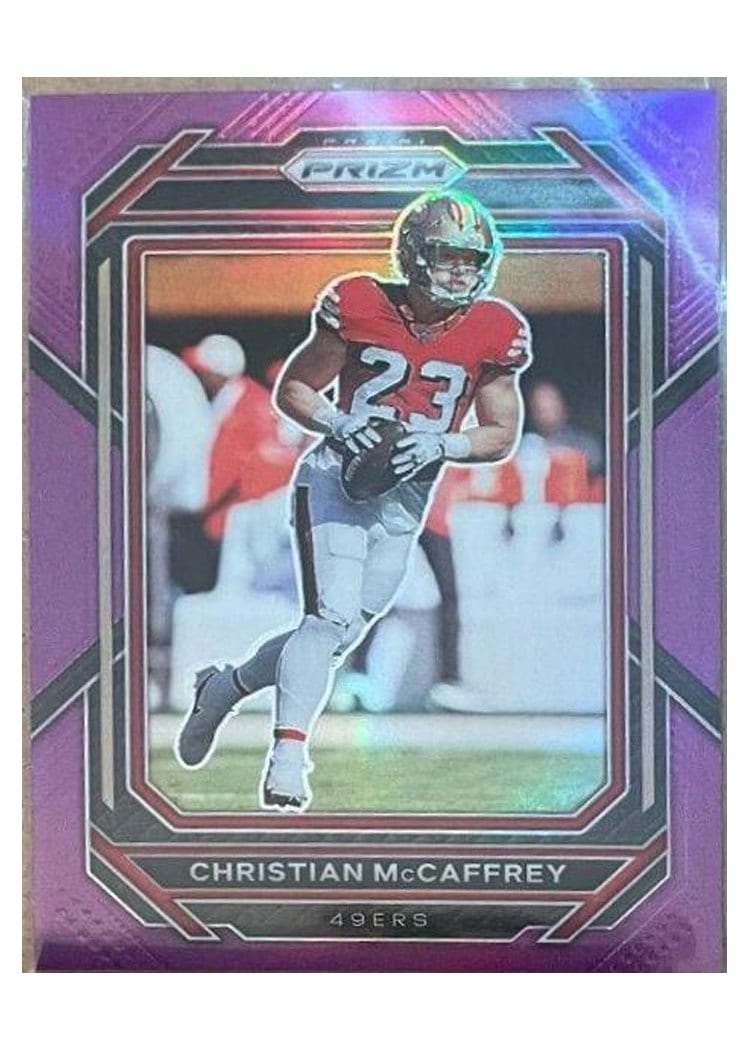 2022 Panini Prizm Base Set Christian McCaffrey #40 card