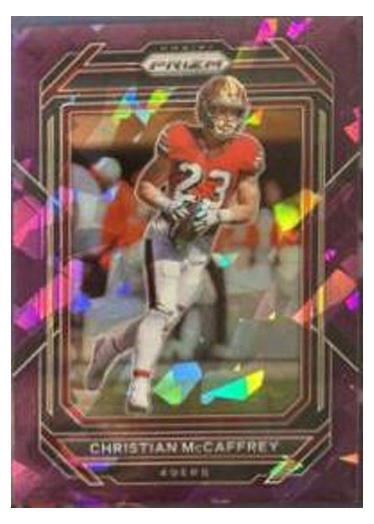 2022 Panini Prizm Base Set Christian McCaffrey #40 card