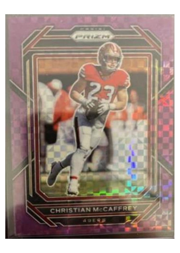2022 Panini Prizm Base Set Christian McCaffrey #40 card