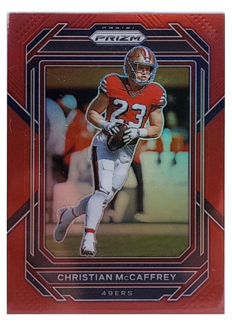 2022 Panini Prizm Base Set Christian McCaffrey #40 card