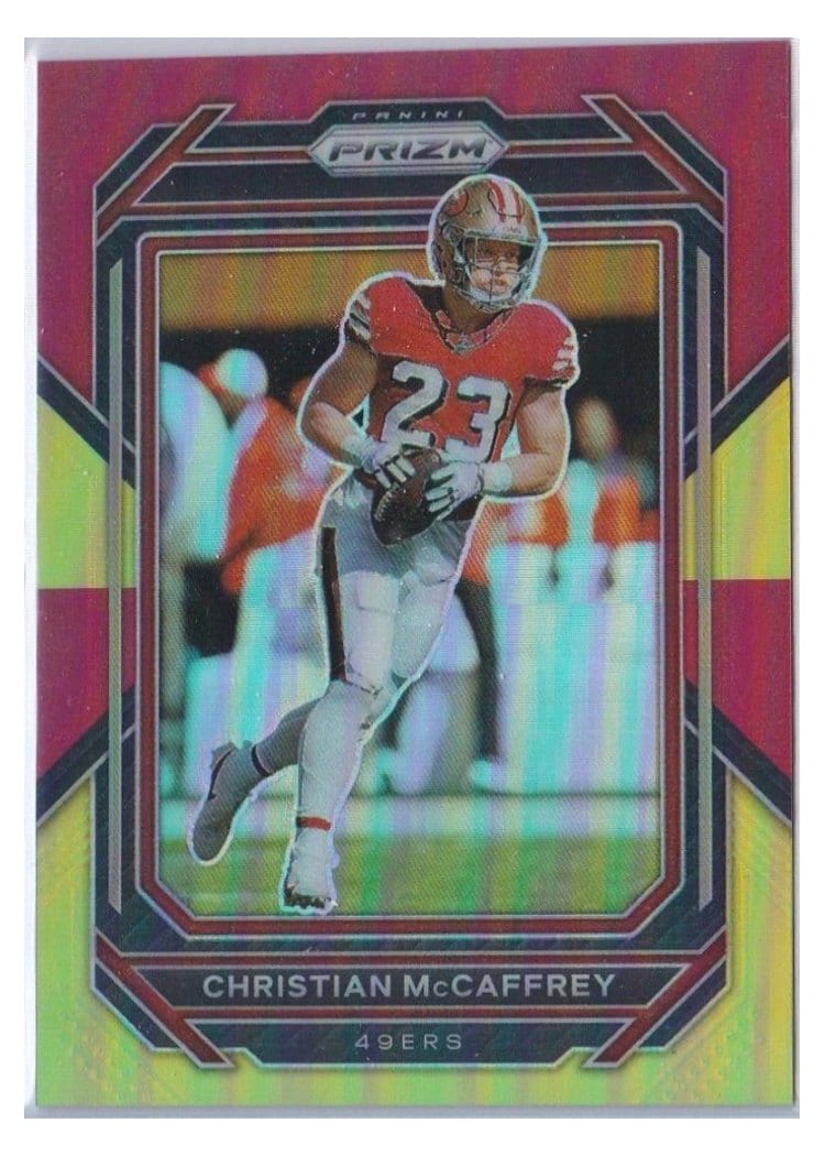 2022 Panini Prizm Base Set Christian McCaffrey #40 card