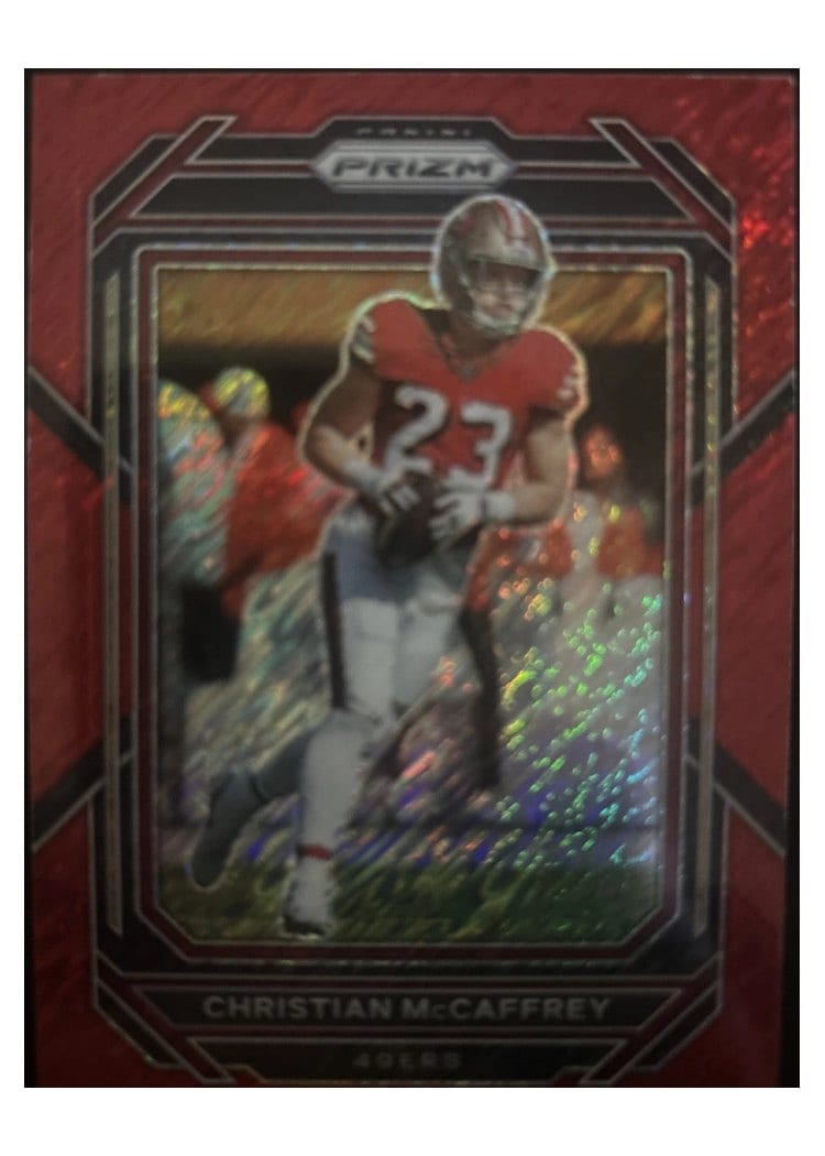 2022 Panini Prizm Base Set Christian McCaffrey #40 card