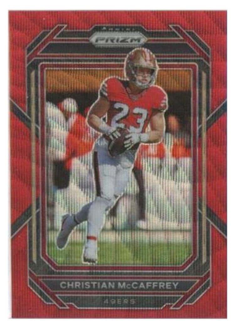 2022 Panini Prizm Base Set Christian McCaffrey #40 card