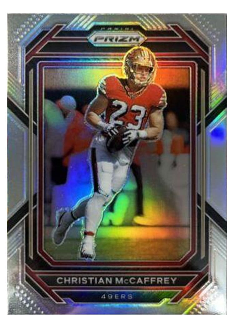 2022 Panini Prizm Base Set Christian McCaffrey #40 card