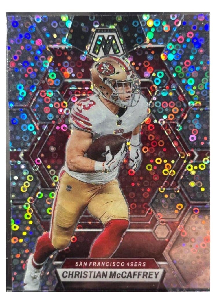 2023 Panini Mosaic Base Set Christian McCaffrey #213 card