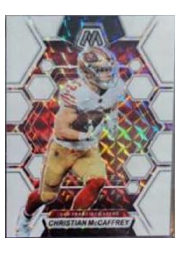 2023 Panini Mosaic Base Set Christian McCaffrey #213 card