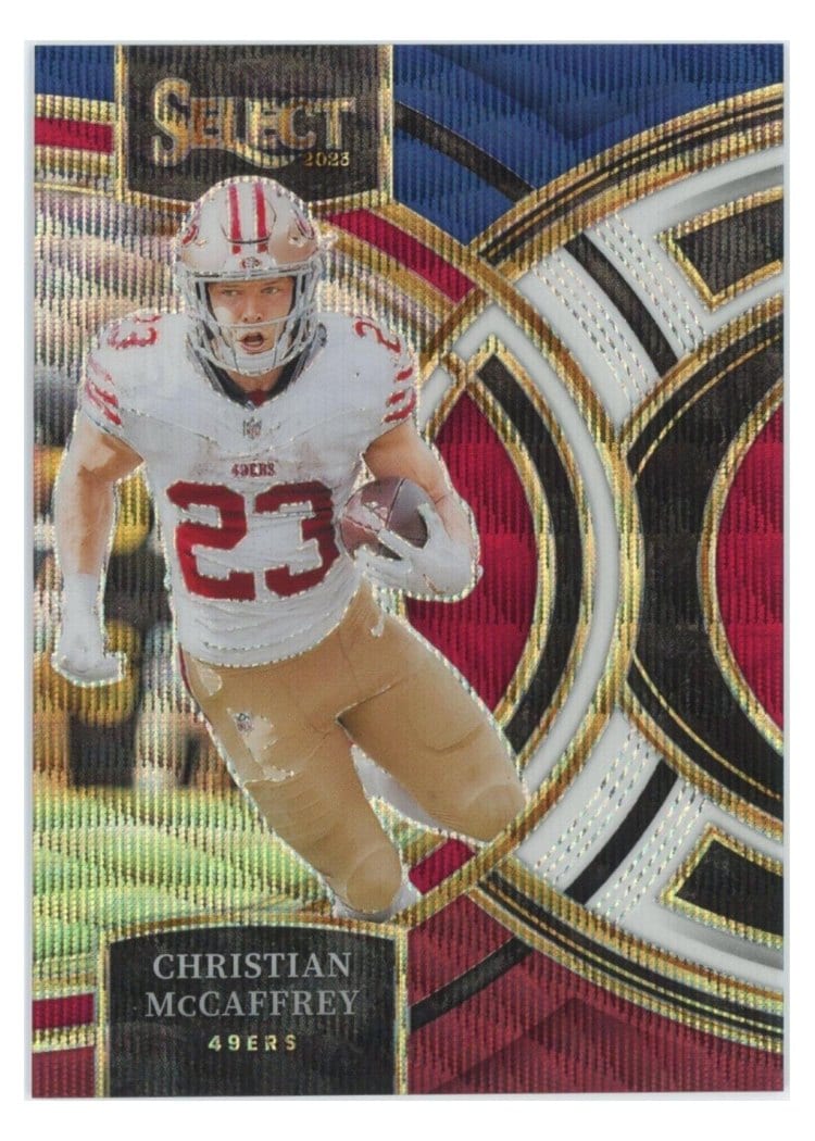 2023 Panini Select Base Set Christian McCaffrey #145 card