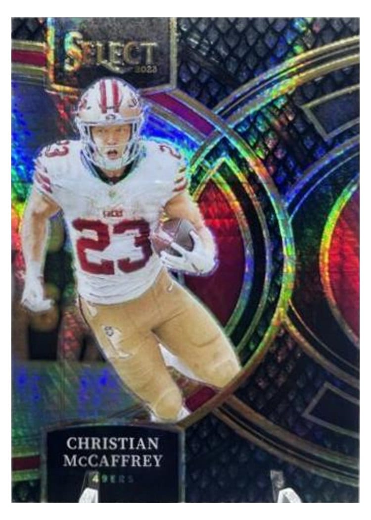 2023 Panini Select Base Set Christian McCaffrey #145 card