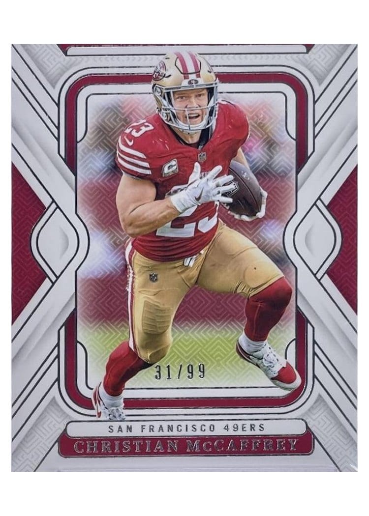 2024 Panini National Treasures Base Set Christian McCaffrey #87 card
