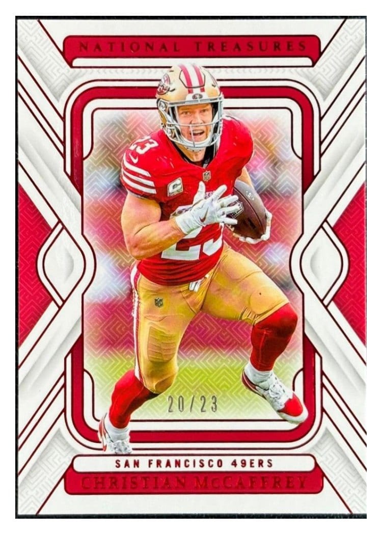 2024 Panini National Treasures Base Set Christian McCaffrey #87 card