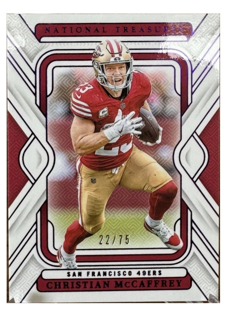 2024 Panini National Treasures Base Set Christian McCaffrey #87 card