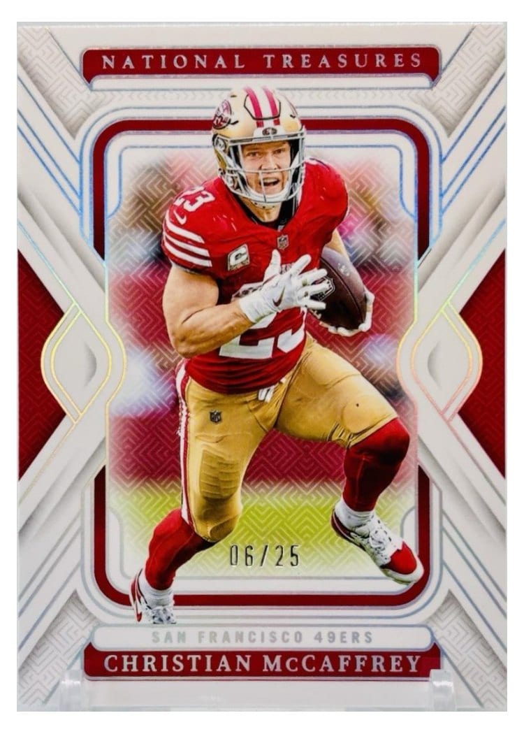 2024 Panini National Treasures Base Set Christian McCaffrey #87 card