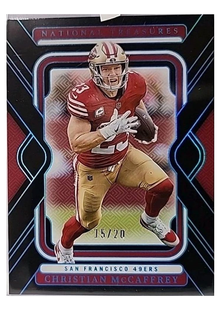 2024 Panini National Treasures Base Set Christian McCaffrey #87 card